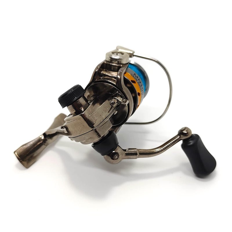 EMMRAGNO Mini 100 Small Metal Spinning Wheel Aluminum Fishing Reel with Metal Spool for Freshwater and All Season Fishing - Image 5